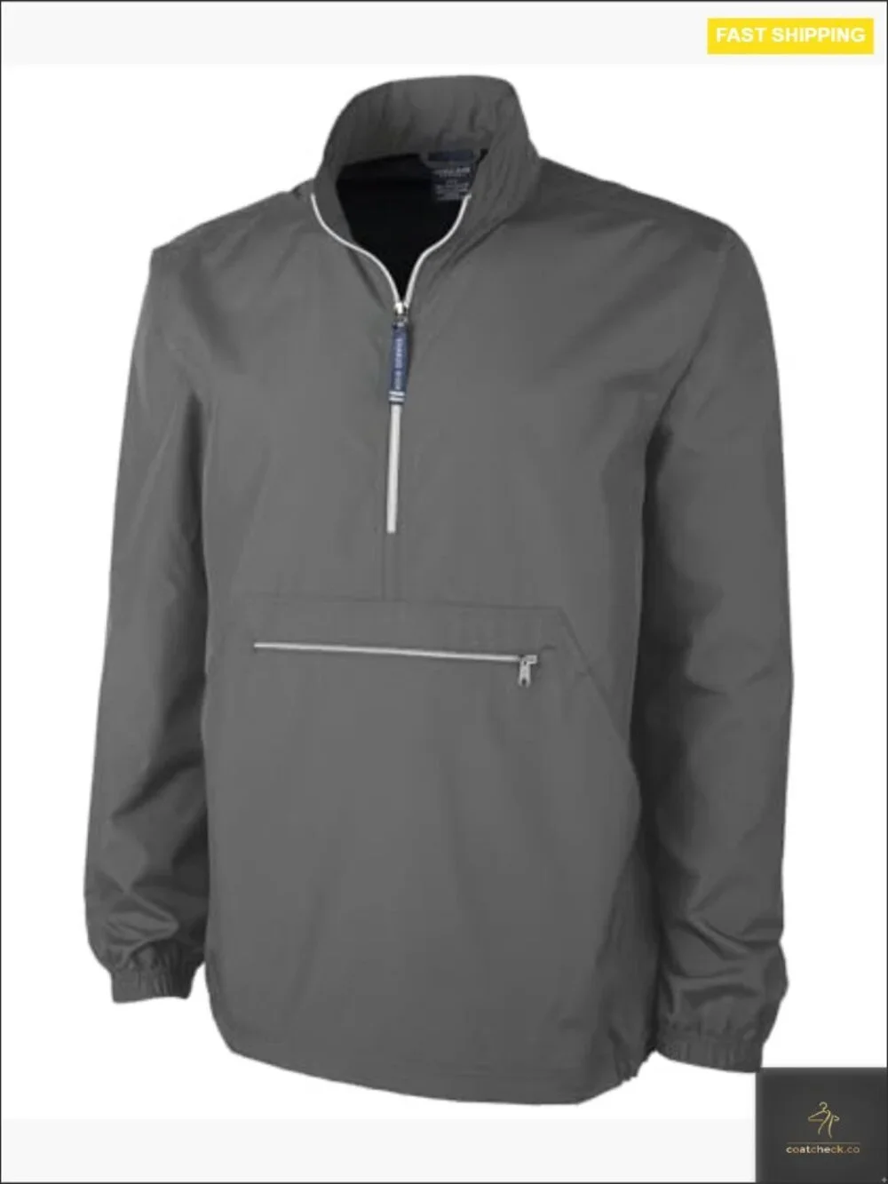 Half Zip Pullover Jacket Lightweight Water Resistant Unisex Relaxed Fit